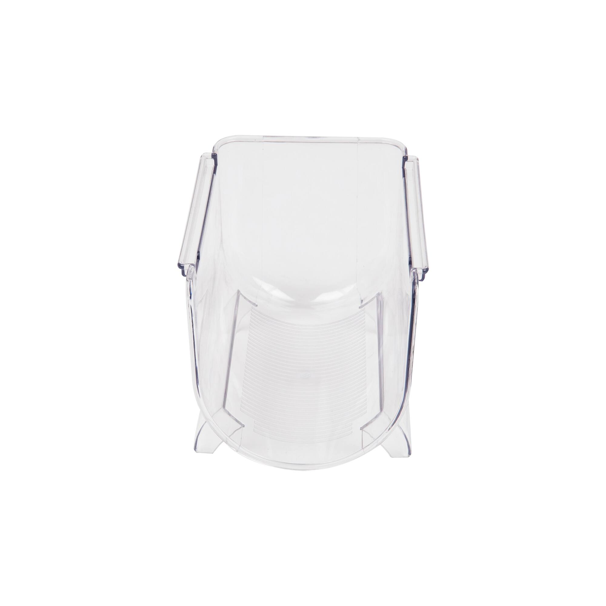 Mind Reader Clear Large 2 Liter Bottle Stackable Refrigerator Bin Storage Set